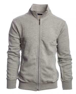 Veste HOMME unie, molleton GRIS, 2 poches