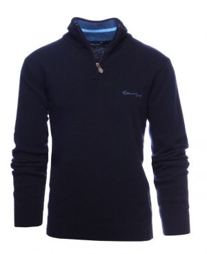 PULL CAMIONNEUR en laine MARINE