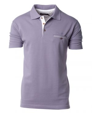 Short sleeve polo-shirt, PARMA piqu with pocket