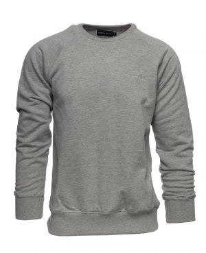 Sweat molleton gris  col rond