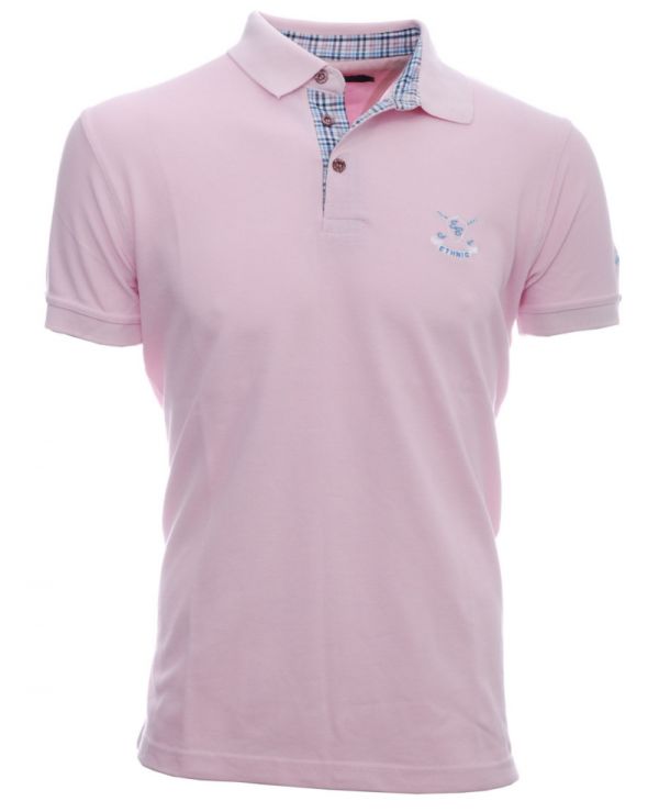 Men's polo, pique, short sleeves, light pink / Short Sleeve Polo ...