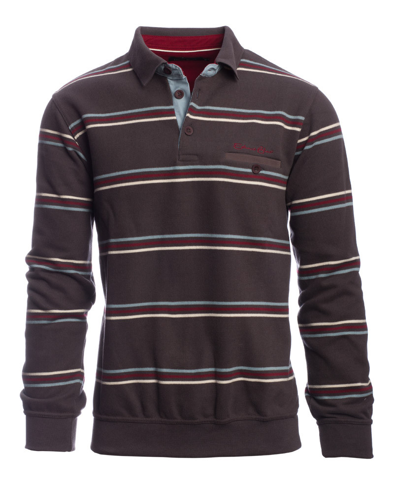 mens long sleeve polo shirts with chest pocket